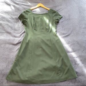 THEORY Olive/ Green Slate Short sleeve Dress Sz 8